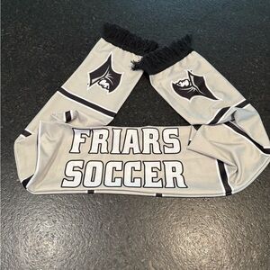 Friars Soccer Fan Scarf in Light Gray and Black